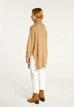Montagut Pulls-Long pull ample en laine et cachemire - Galice 88-Camel