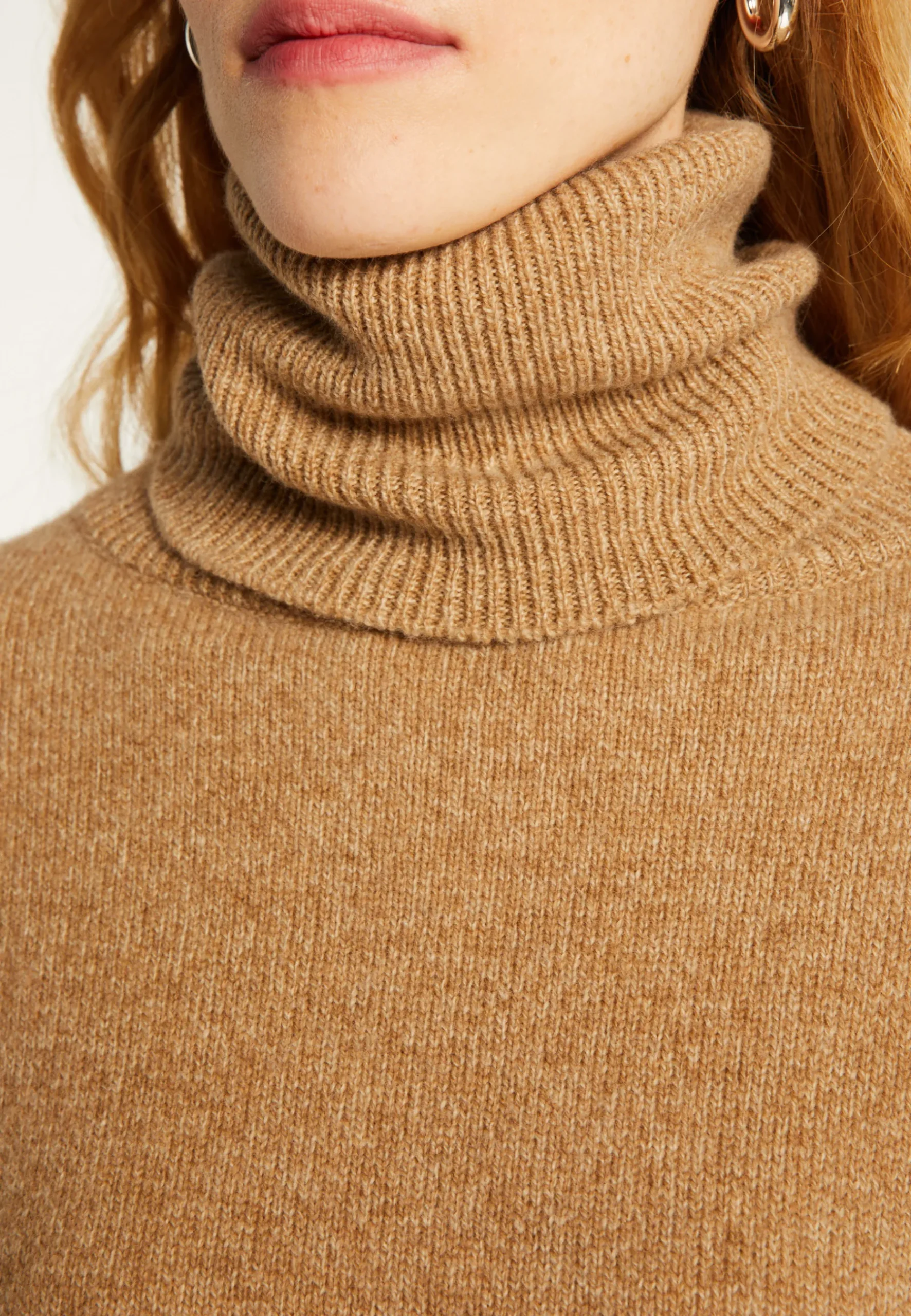 Montagut Pulls-Long pull ample en laine et cachemire - Galice 88-Camel