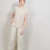 Montagut T-Shirts Et Débardeurs-Long T-shirt en lin flammé - Colinna 12-Beige clair