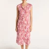 Montagut Jupes Et Robes-Longue robe à motifs mosaïque - Alicante 25-Rose moyen