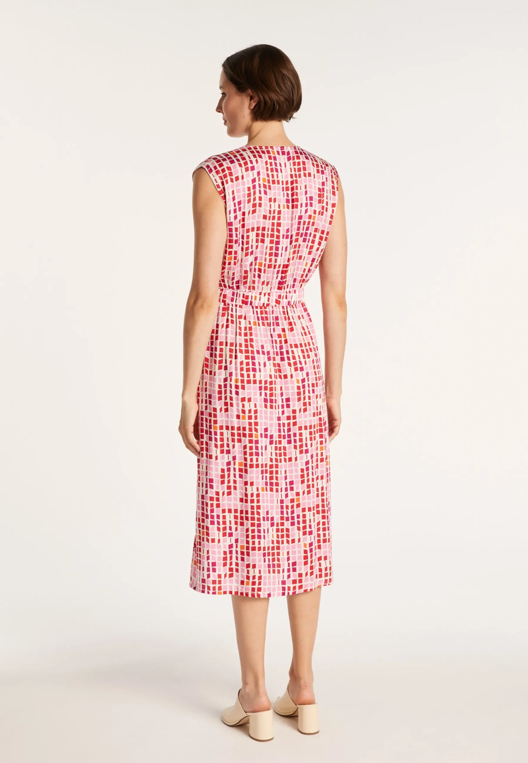 Montagut Jupes Et Robes-Longue robe à motifs mosaïque - Alicante 25-Rose moyen