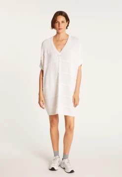 Montagut Pulls-Longue tunique femme - Clary 82-Ecru