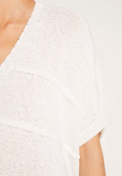 Montagut Pulls-Longue tunique femme - Clary 82-Ecru