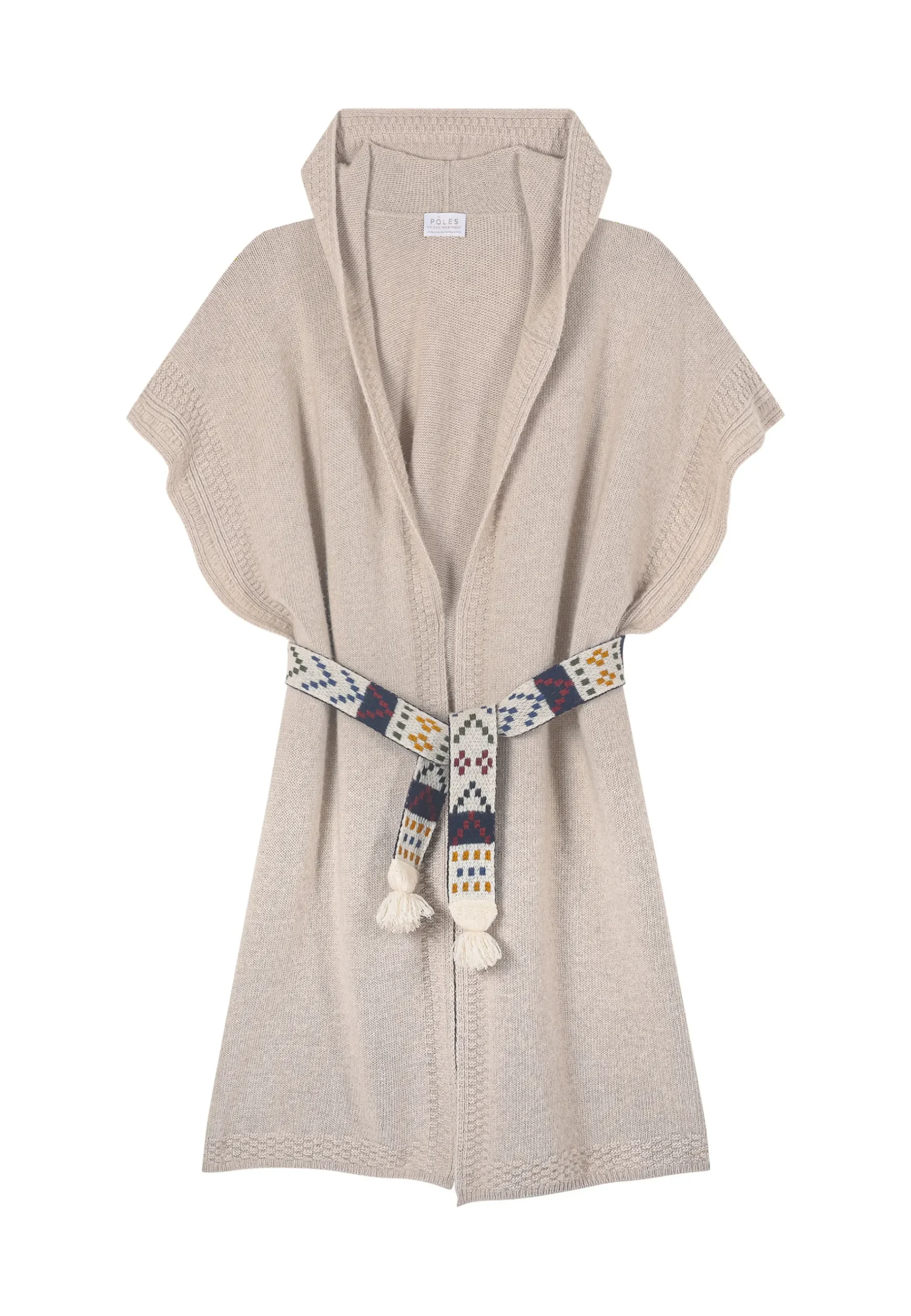 Montagut Pulls-Longue tunique sans manches - Venus 13-Beige moyen