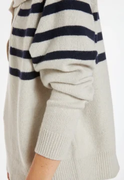 Montagut Pulls-Marinière cachemire et laine - Carmella 05-Bleu marine