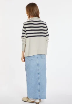 Montagut Pulls-Marinière cachemire et laine - Carmella 05-Bleu marine