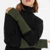 Montagut Accessoires-Mitaines unisexe cachemire et laine - Glenn 83-Kaki