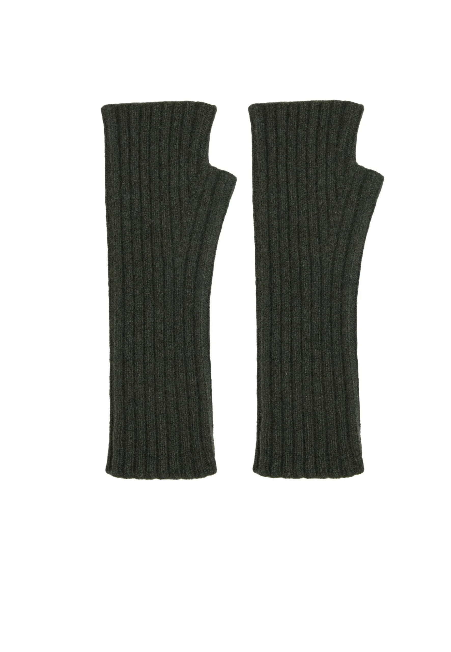 Montagut Accessoires-Mitaines unisexe cachemire et laine - Glenn 83-Kaki