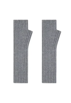 Montagut Accessoires-Mitaines unisexe cachemire et laine - Glenn 09-Gris moyen