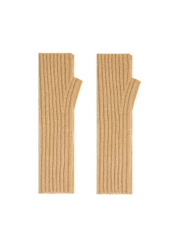 Montagut Accessoires-Mitaines unisexe en cachemire - Lena 88-Camel