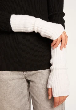 Montagut Accessoires-Mitaines unisexe en cachemire - Lena 82-Ecru