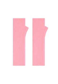 Montagut Accessoires-Mitaines unisexe en cachemire - Lena 91-Fuchsia