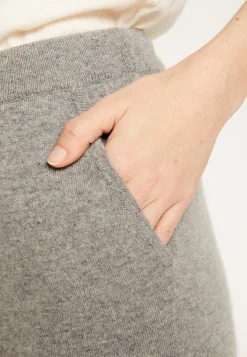 Montagut Les Incontournables-Pantalon à poches en cachemire - Adia 11-Gris clair