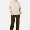 Montagut Pantalons Et Shorts-Pantalon à poches en laine mérinos - Gaetane 83-Kaki