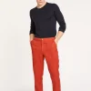Montagut Pantalons Et Shorts-Pantalon à poches en lin - Dimitri 20-Rouge foncé