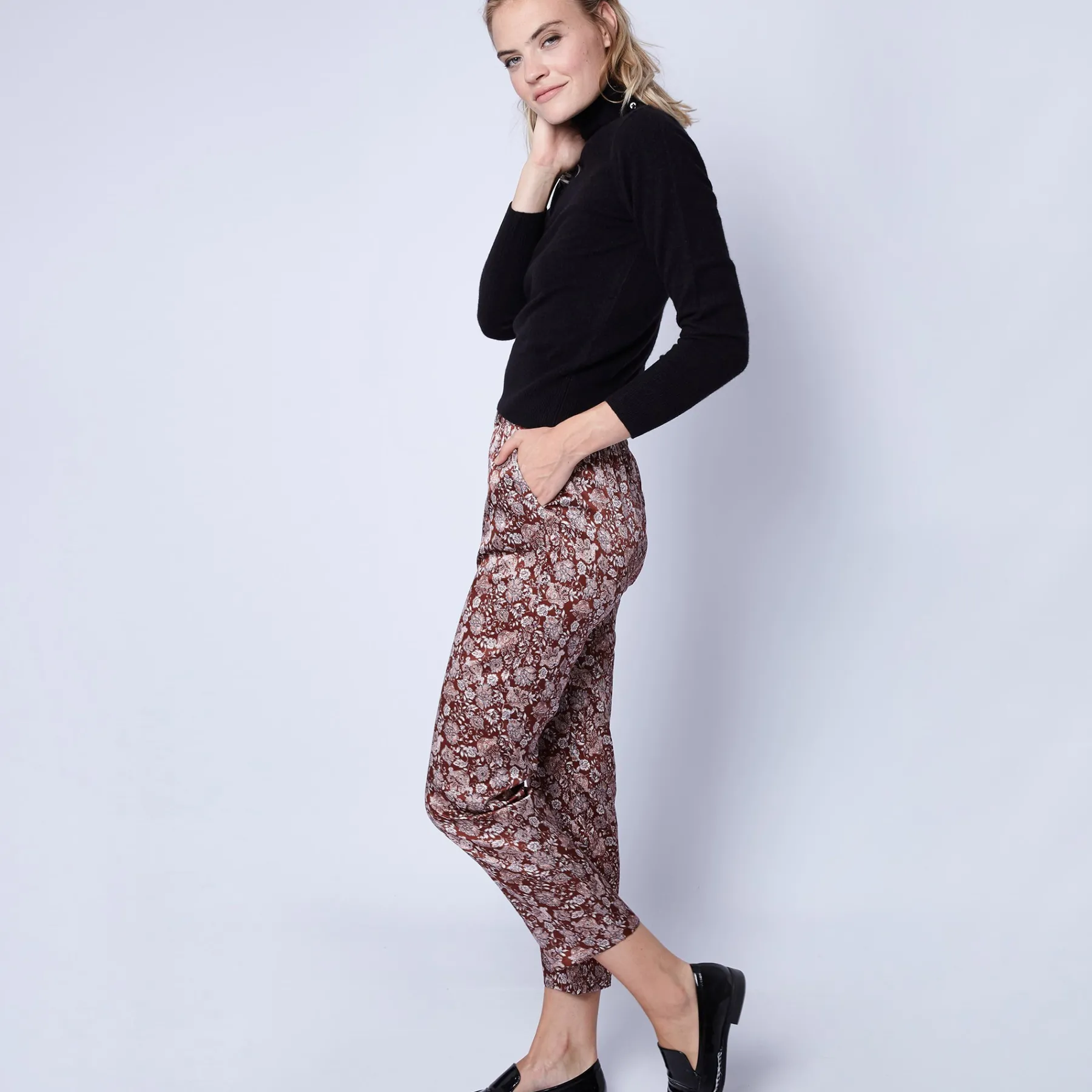 Montagut Pantalons Et Shorts-Pantalon droit en soie Maison x Maison Martin Morel - Ginga 15-Orange