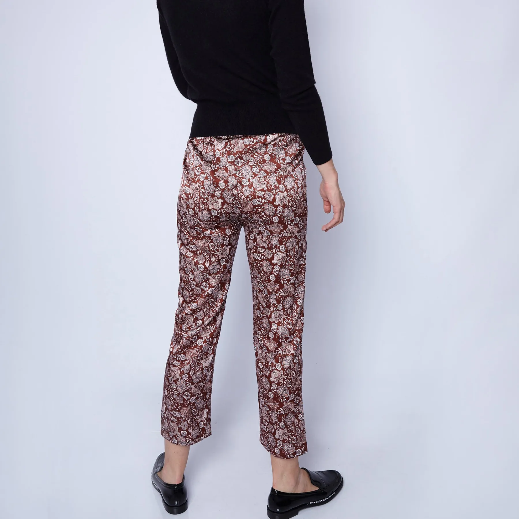 Montagut Pantalons Et Shorts-Pantalon droit en soie Maison x Maison Martin Morel - Ginga 15-Orange