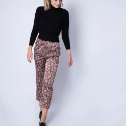 Montagut Pantalons Et Shorts-Pantalon droit en soie Maison x Maison Martin Morel - Ginga 15-Orange