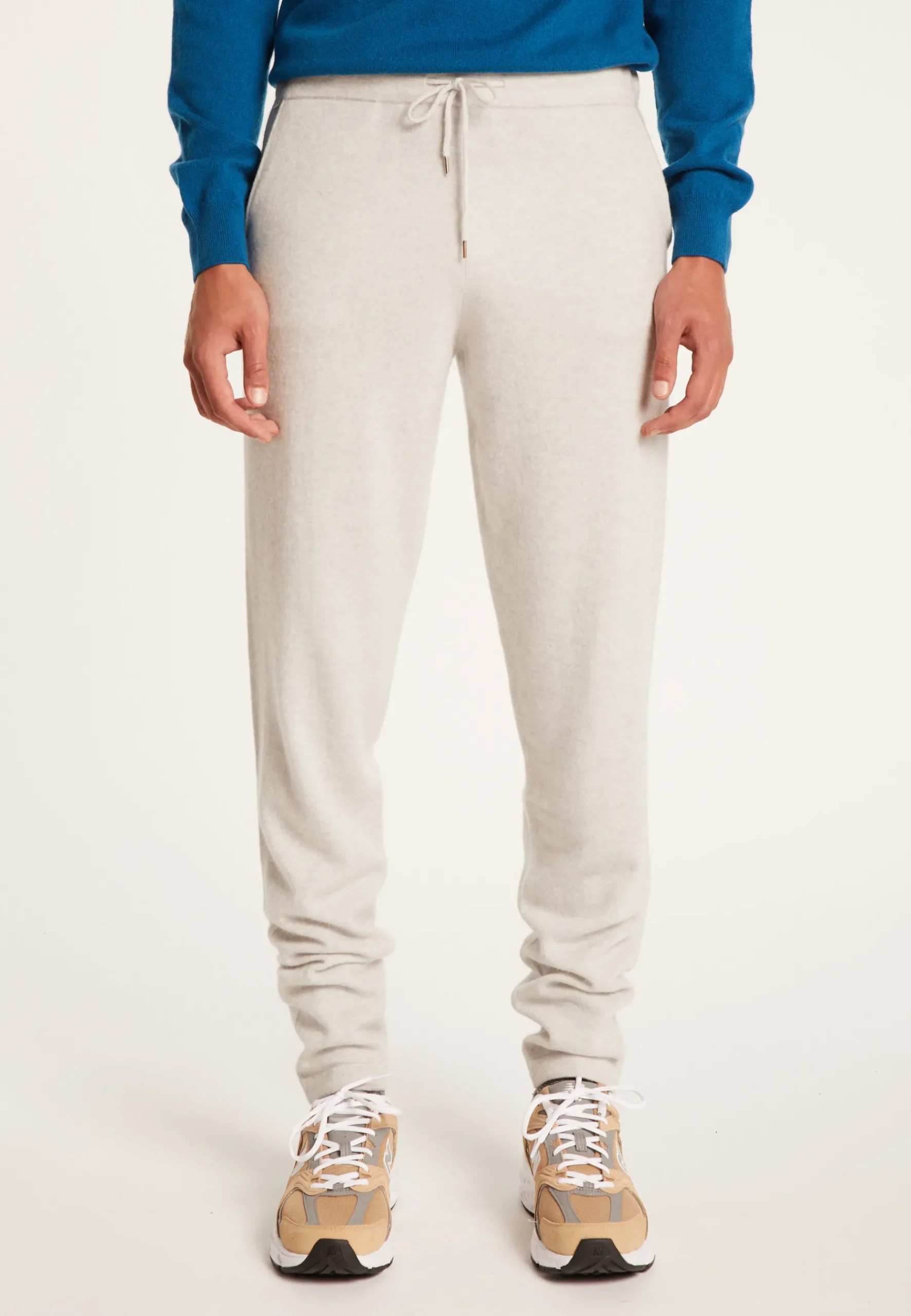 Montagut Pantalons Et Shorts-Pantalon en cachemire - Harvey 81-Gris pale