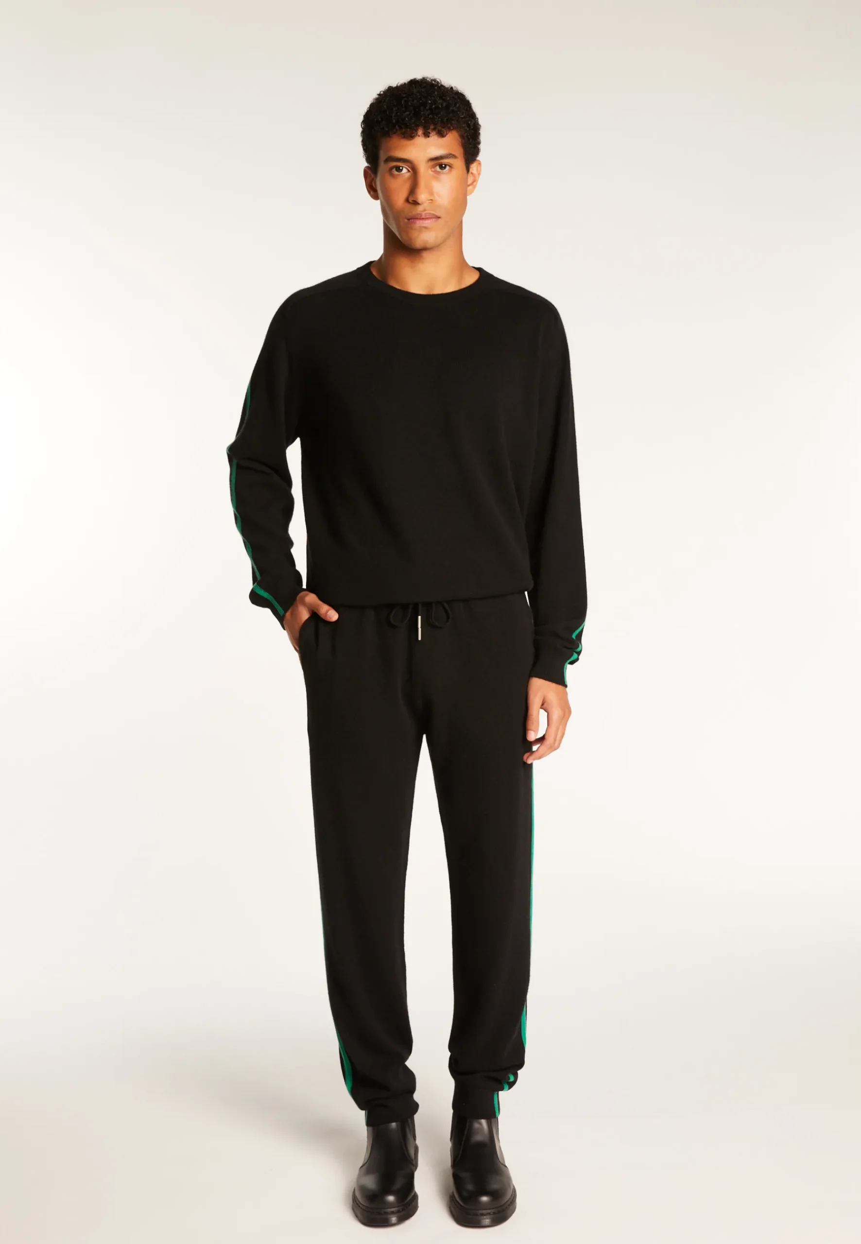 Montagut Pantalons Et Shorts-Pantalon en cachemire - Tullio 01-Noir
