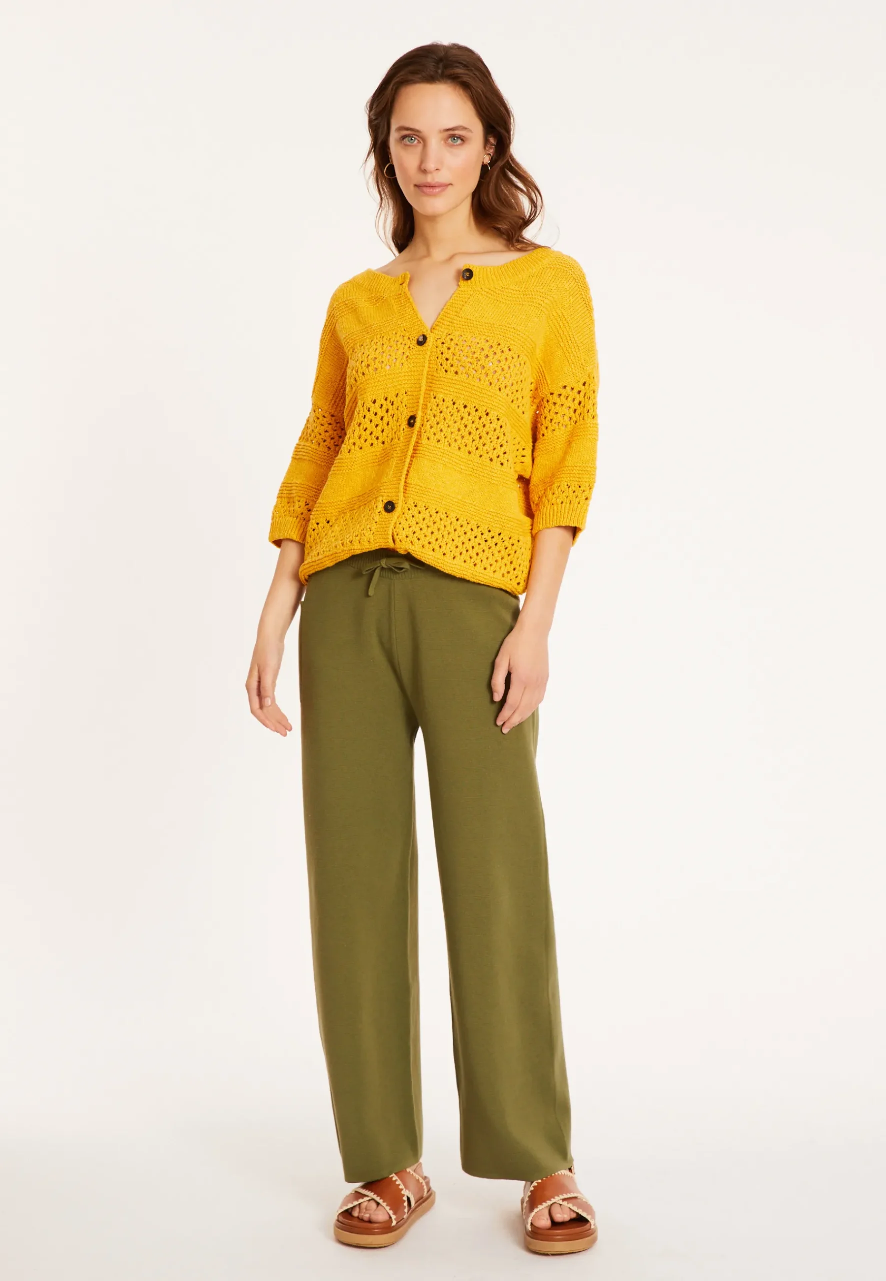 Montagut Pantalons Et Shorts-Pantalon en coton - Mederise 83-Kaki