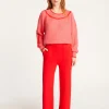 Montagut Pantalons Et Shorts-Pantalon en laine mélangée - Rebecca 52-Rouge