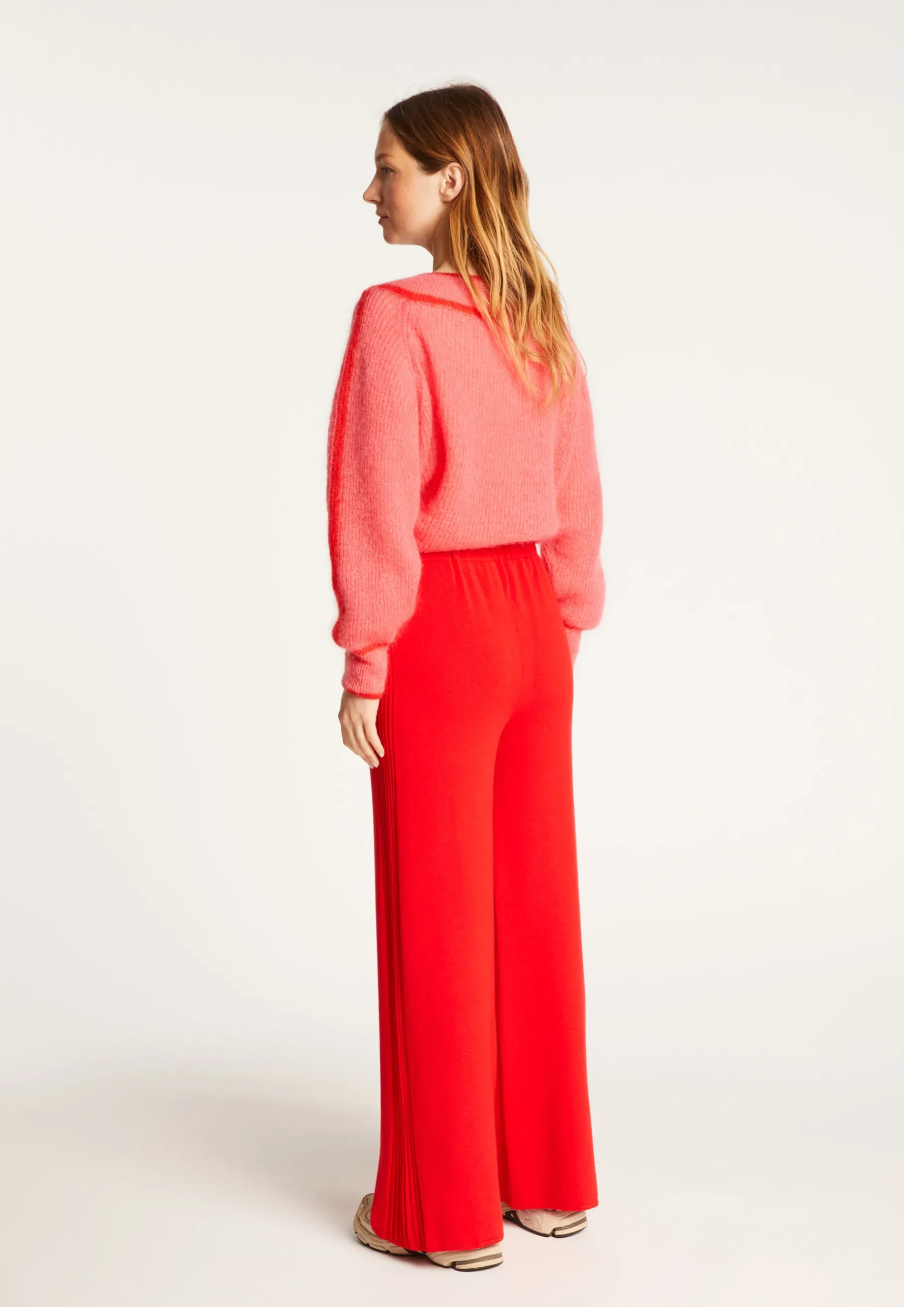 Montagut Pantalons Et Shorts-Pantalon en laine mélangée - Rebecca 52-Rouge