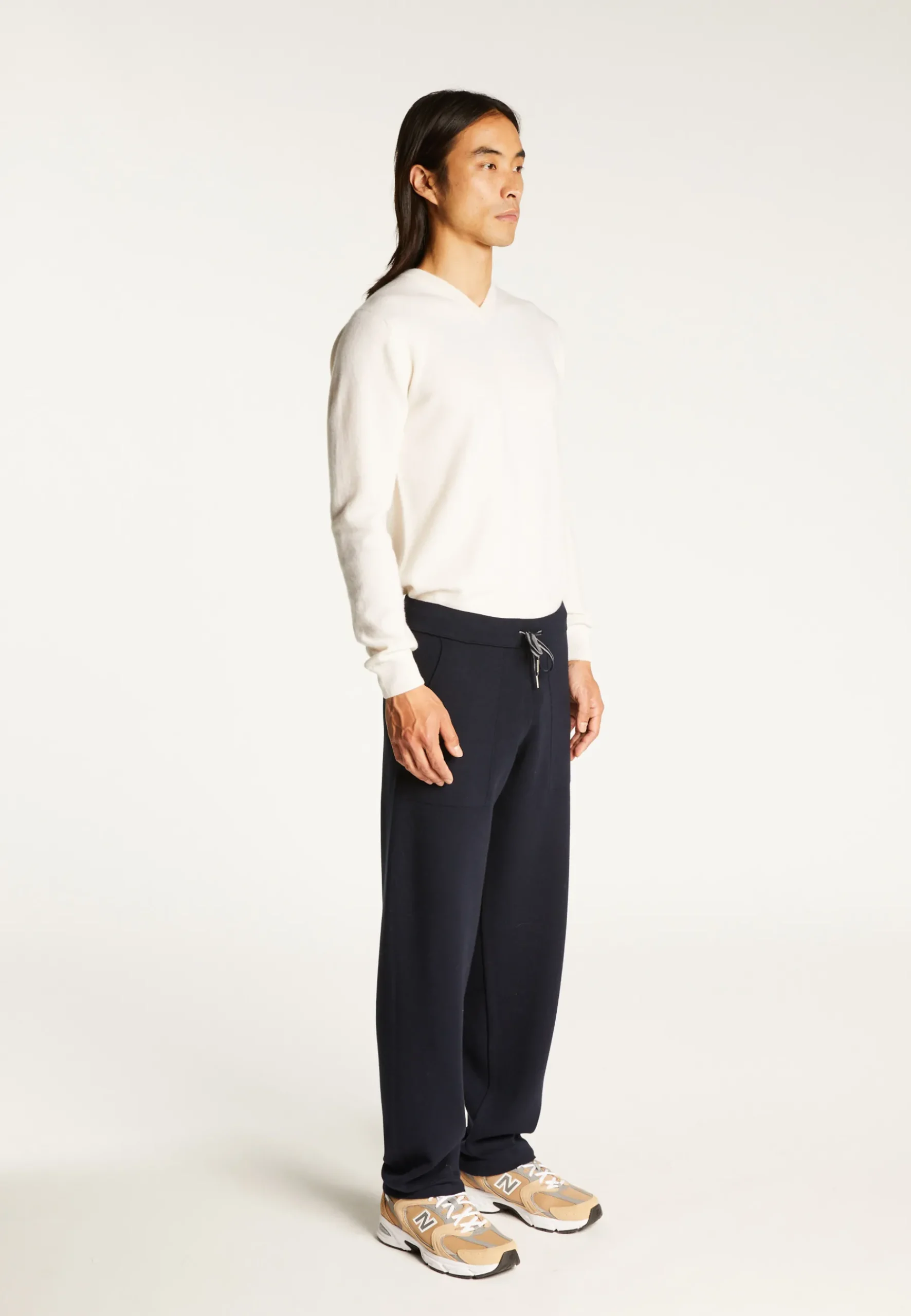 Montagut Pantalons Et Shorts-Pantalon en laine mélangée - Silas 05-Bleu marine