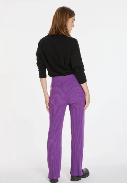 Montagut Pantalons Et Shorts-Pantalon en laine mélangée - Carmen 17-Violet