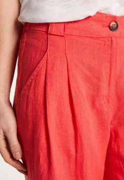 Montagut Pantalons Et Shorts-Pantalon en lin - Danielle 52-Rouge