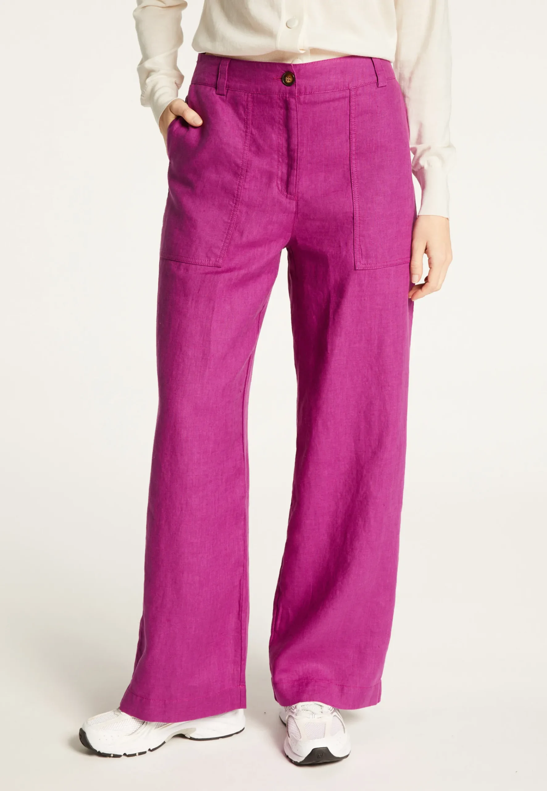 Montagut Pantalons Et Shorts-Pantalon en lin - Ella 16-Violet clair
