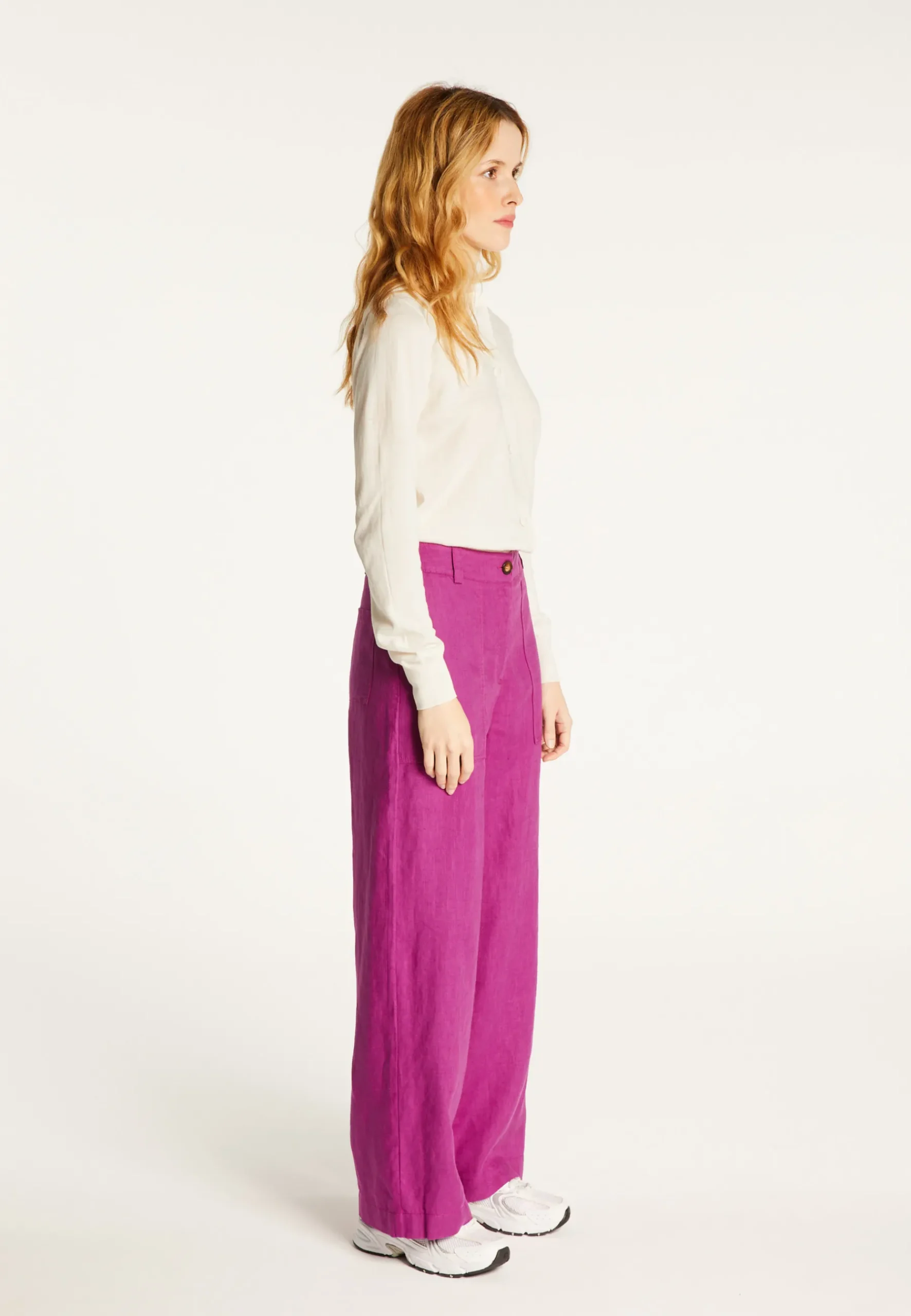 Montagut Pantalons Et Shorts-Pantalon en lin - Ella 16-Violet clair
