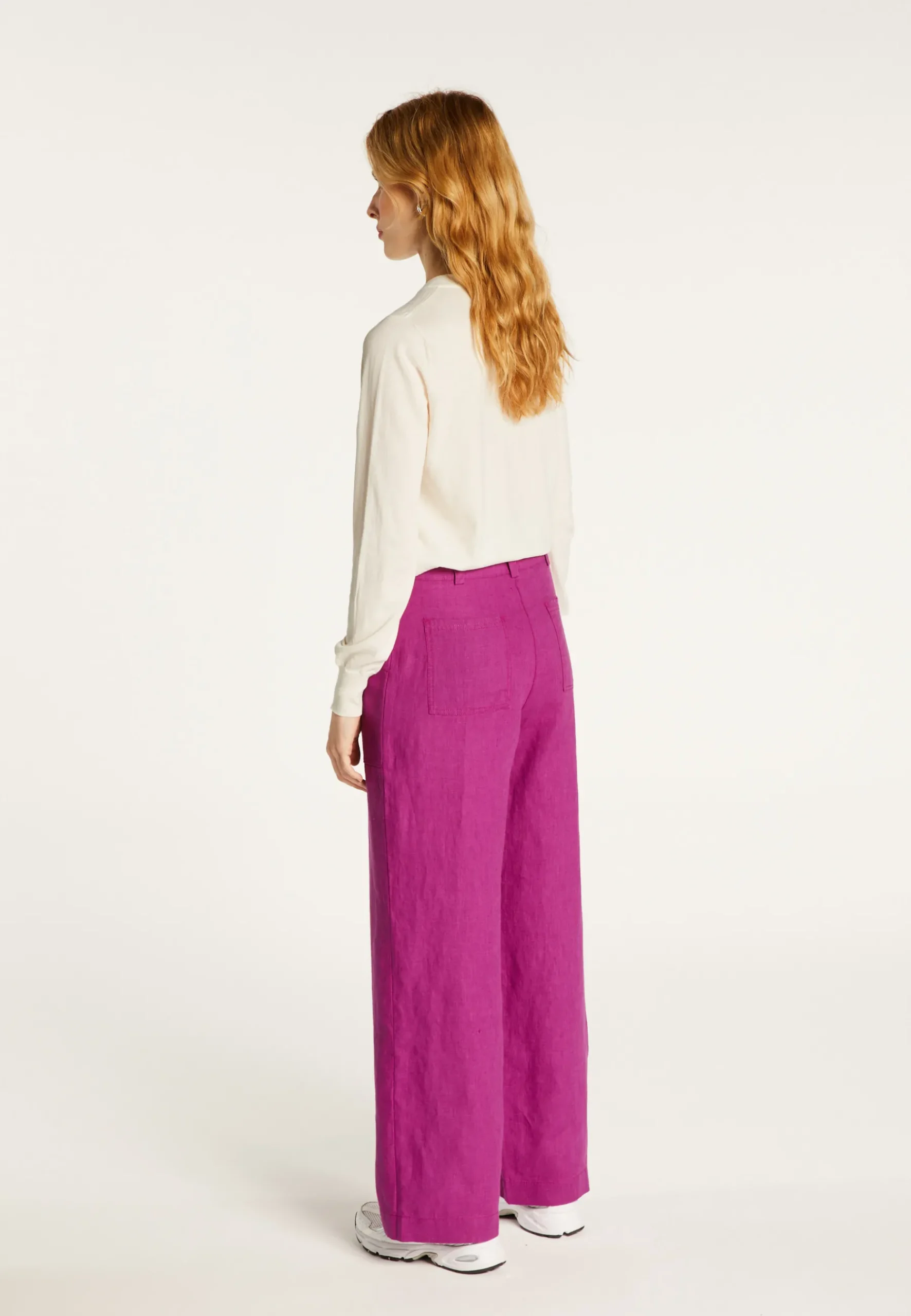 Montagut Pantalons Et Shorts-Pantalon en lin - Ella 16-Violet clair