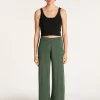 Montagut Pantalons Et Shorts-Pantalon en lin flammé - Liam 21-Vert foncé
