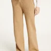 Montagut Pantalons Et Shorts-Pantalon fluide en laine et cachemire - Galya 88-Camel
