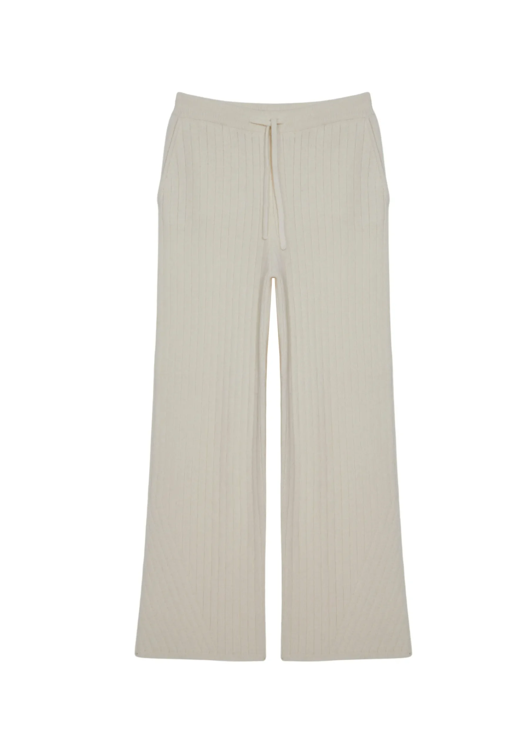 Montagut Pantalons Et Shorts-Pantalon fluide en laine et cachemire - Galya 82-Ecru