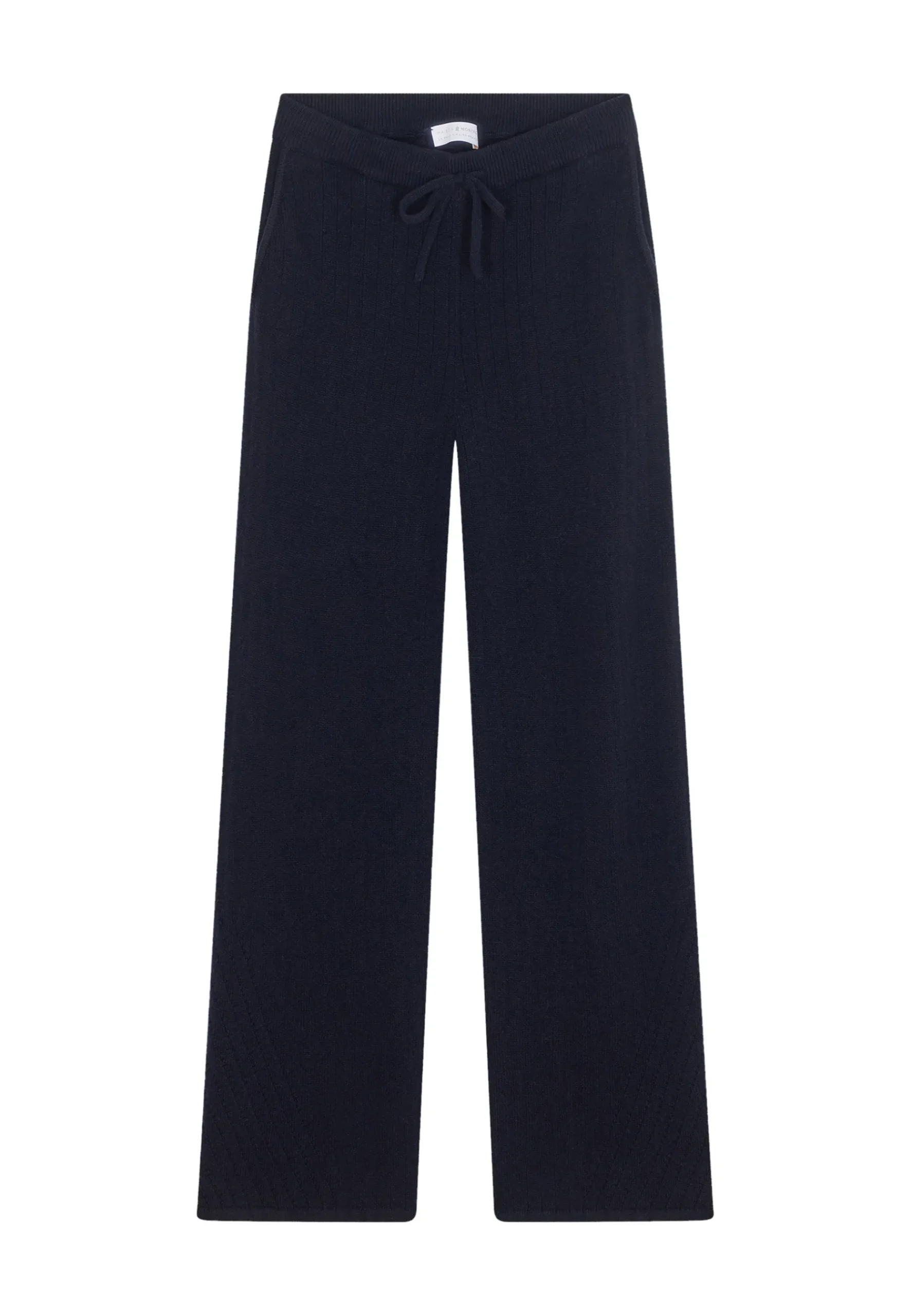 Montagut Pantalons Et Shorts-Pantalon fluide en laine et cachemire - Galya 05-Bleu marine
