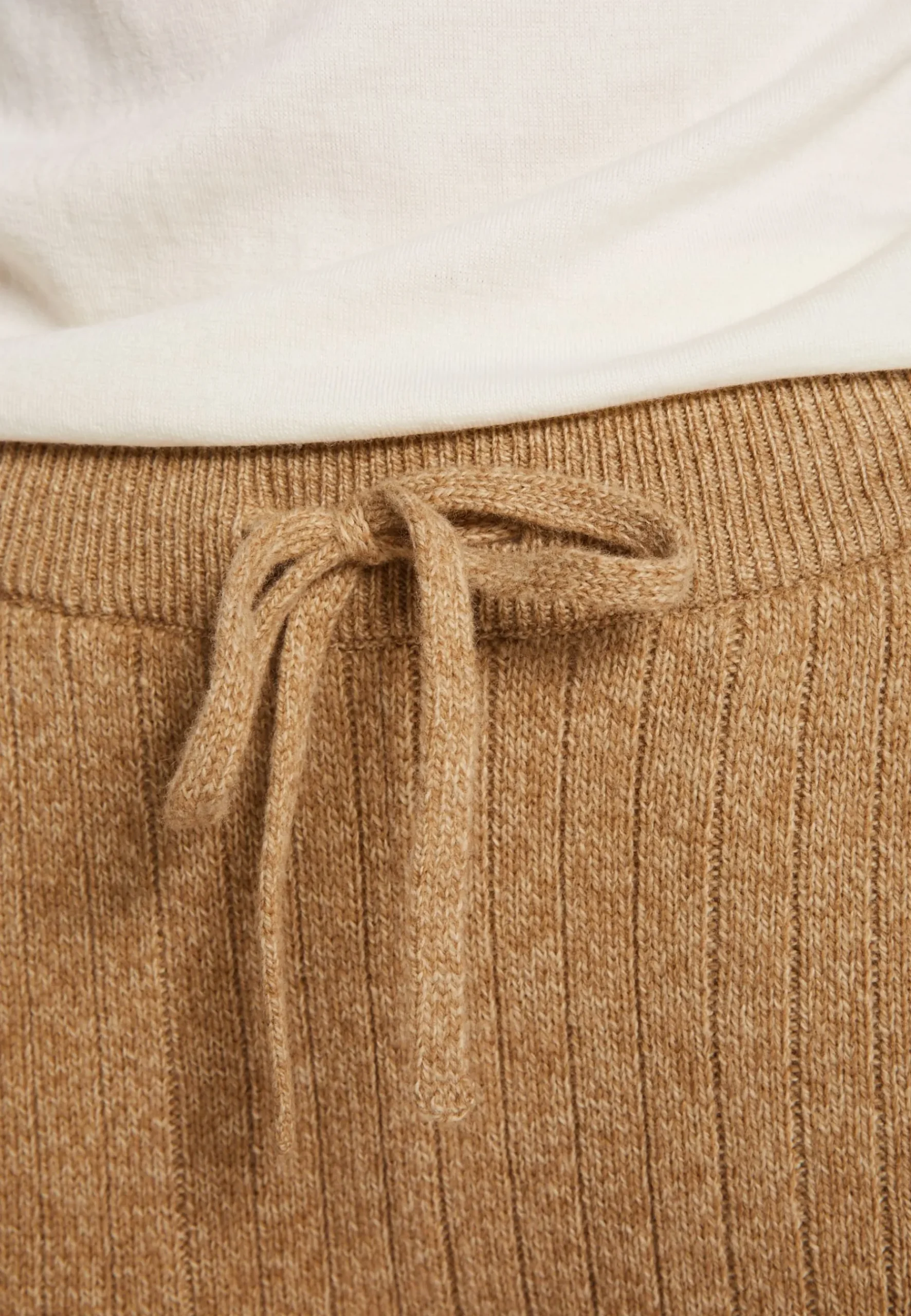 Montagut Pantalons Et Shorts-Pantalon fluide en laine et cachemire - Galya 88-Camel