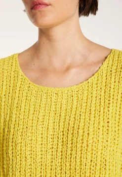 Montagut Pulls-Petit pull en velours de coton - Marcelin 08-Jaune