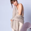 Montagut Accessoires-Plaid en cachemire - Halinna 14-Beige foncé