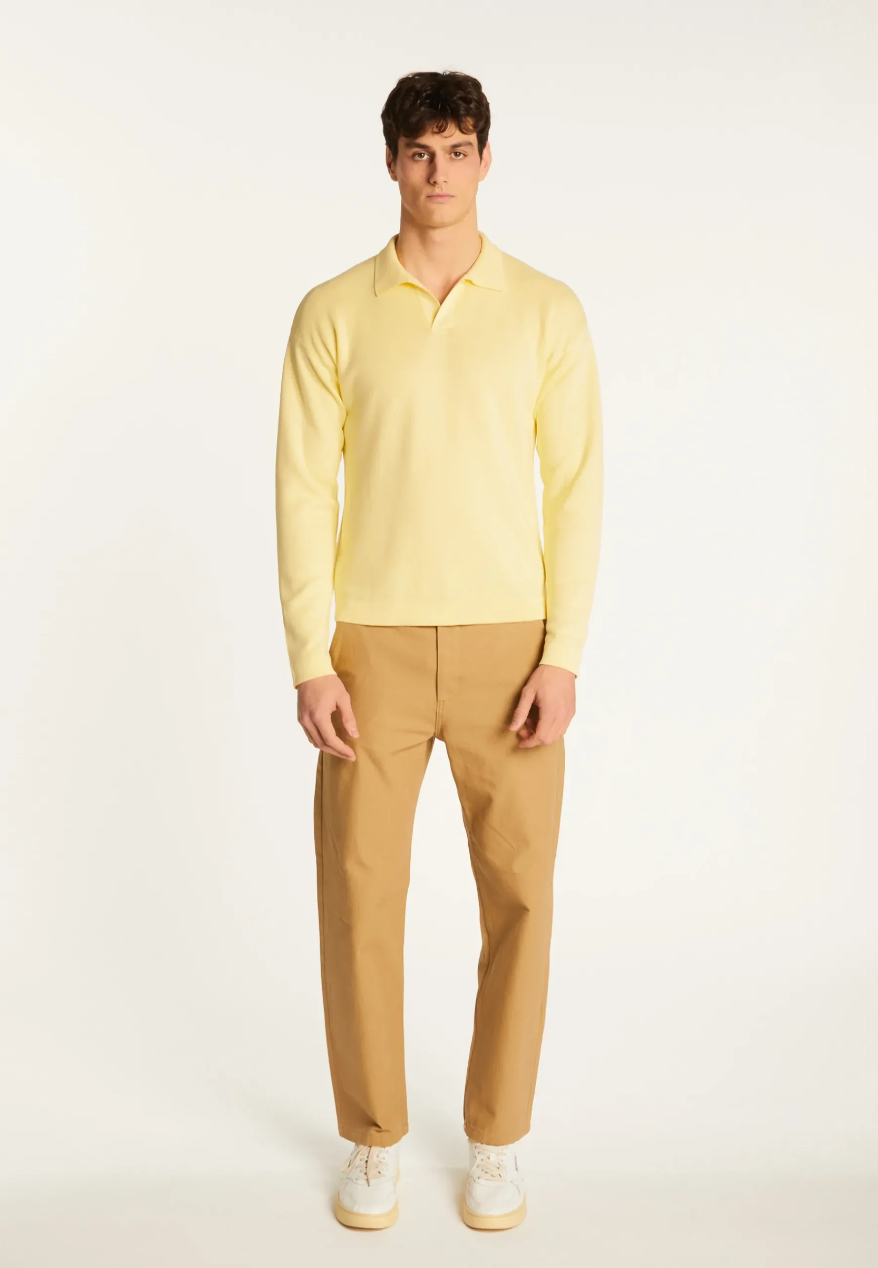 Montagut Polos Et T-Shirts-Polo à manches longues en coton - Maxime 08-Jaune