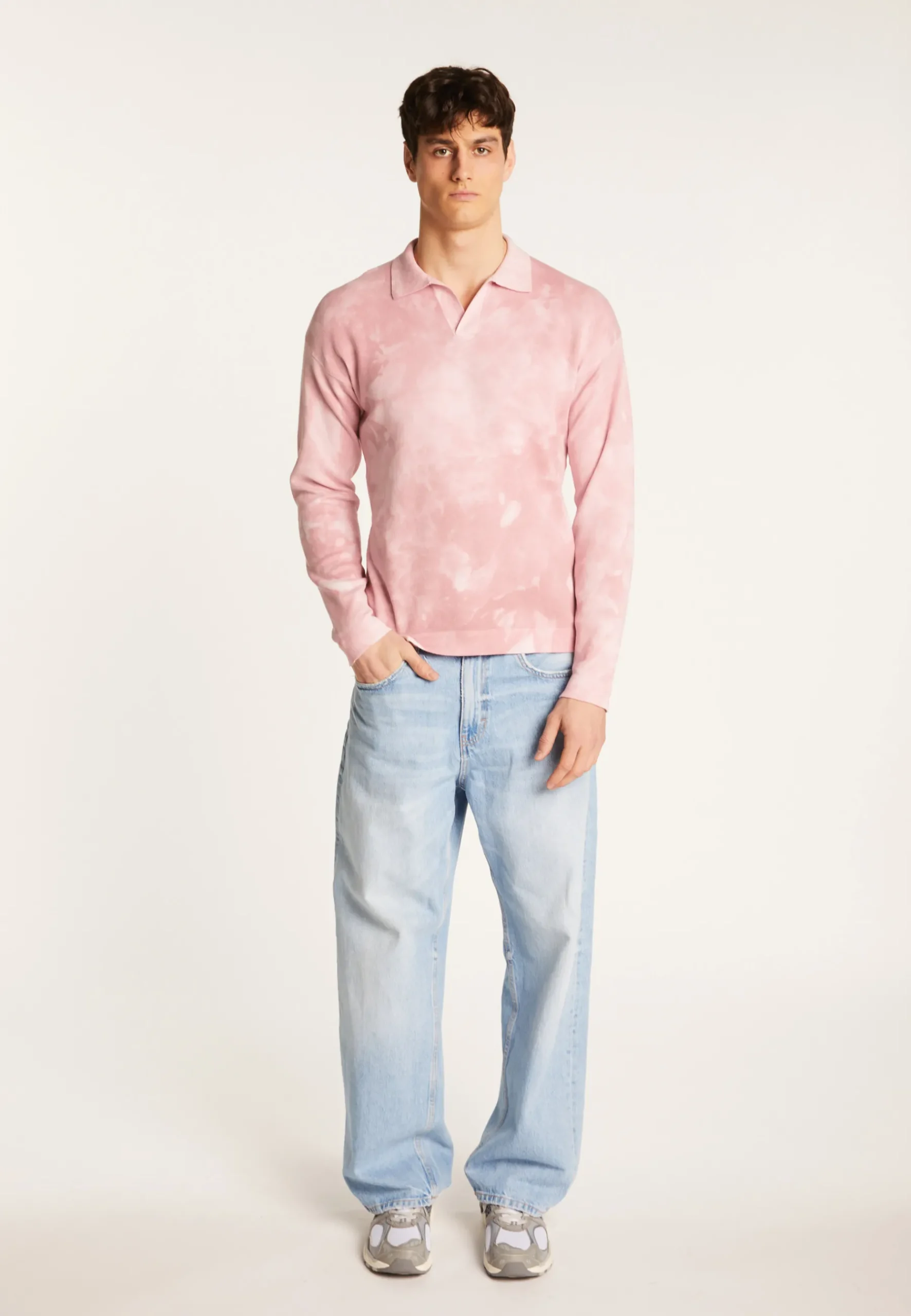 Montagut Polos Et T-Shirts-Polo à manches longues en coton - Maxime 61-Batik quartz