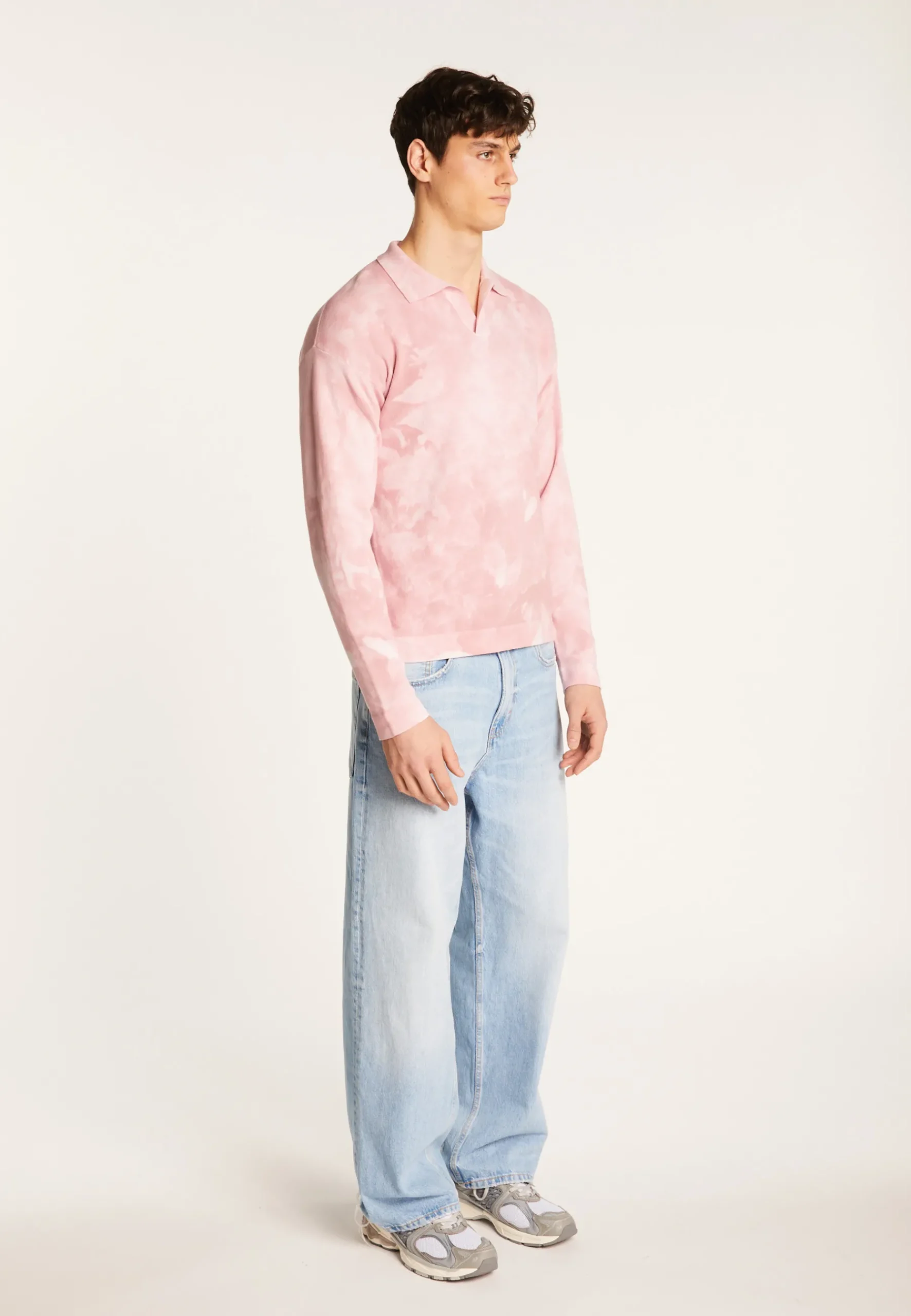 Montagut Polos Et T-Shirts-Polo à manches longues en coton - Maxime 61-Batik quartz