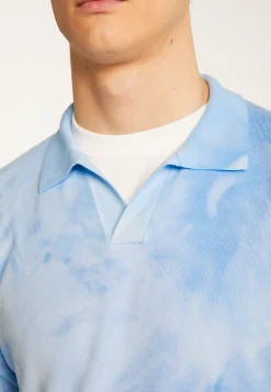 Montagut Polos Et T-Shirts-Polo à manches longues en coton - Maxime 62-Batik ciel
