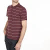 Montagut Polos Et T-Shirts-Polo à rayures en Fil Lumière - Léon 51-Bordeaux