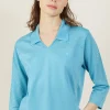 Montagut Chemisiers Et Polos-Polo ajouré manches 3/4 - Anaelle 13-Beige moyen
