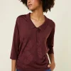 Montagut Chemisiers Et Polos-Polo col noué manches coudes en Fil Lumière - Enora 51-Bordeaux