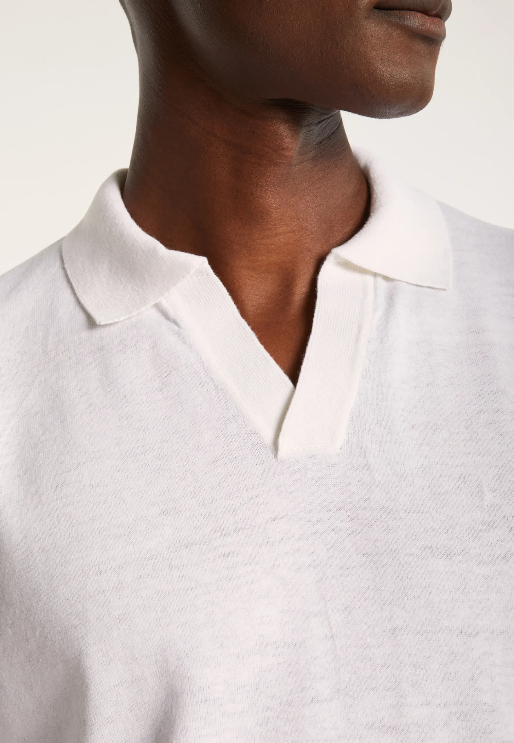 Montagut Polos Et T-Shirts-Polo coton lin - Iouri 82-Ecru
