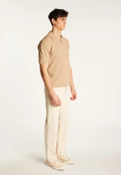 Montagut Polos Et T-Shirts-Polo en coton et en lin - Iouri 13-Beige moyen