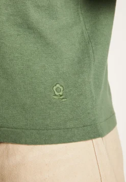 Montagut Polos Et T-Shirts-Polo en coton et en lin - Iouri 83-Kaki